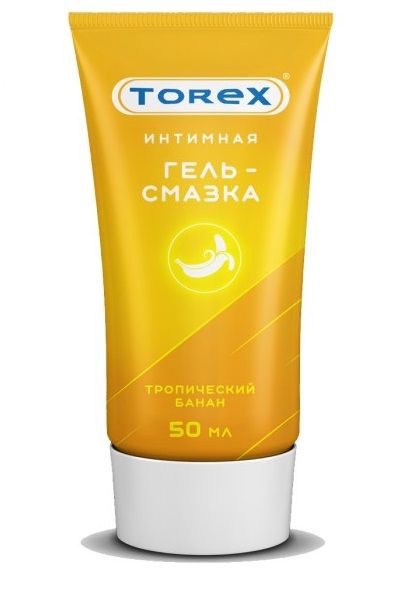 Смазка на водной основе TOREX  Тропический банан  - 50 мл. - Torex - купить с доставкой в Черкесске