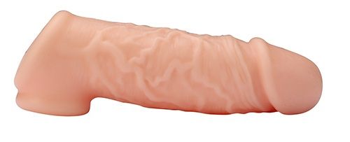 Телесная насадка EXTENDER WITH BALL STRAP 5.5 - 14 см. - Dream Toys - в Черкесске купить с доставкой