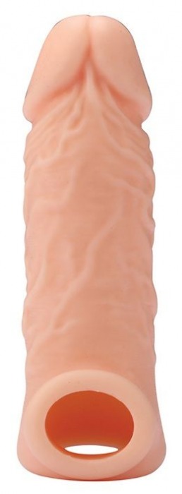 Телесная насадка EXTENDER WITH BALL STRAP 5.5 - 14 см. - Dream Toys - в Черкесске купить с доставкой