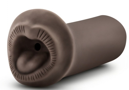 Коричневый мастурбатор-ротик Naughty Nicole - Blush Novelties - в Черкесске купить с доставкой