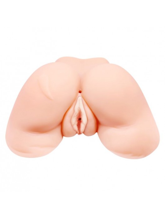 Телесная вибровагина Julie с 2 рабочими отверстиями - Baile - в Черкесске купить с доставкой