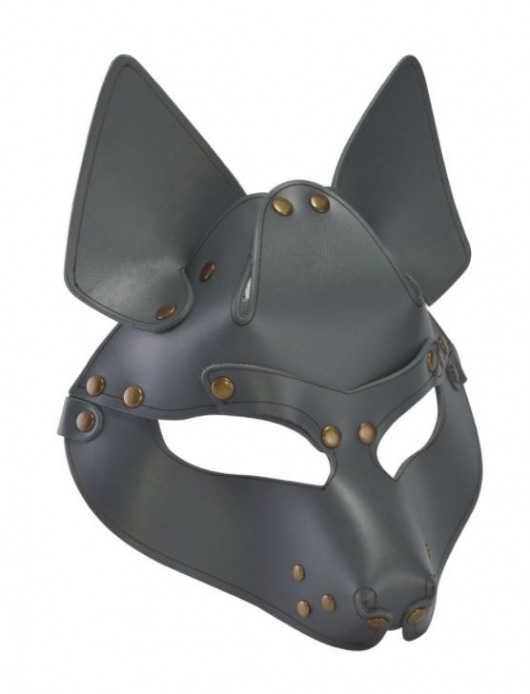 Серая маска Wolf с клепками - Sitabella - купить с доставкой в Черкесске