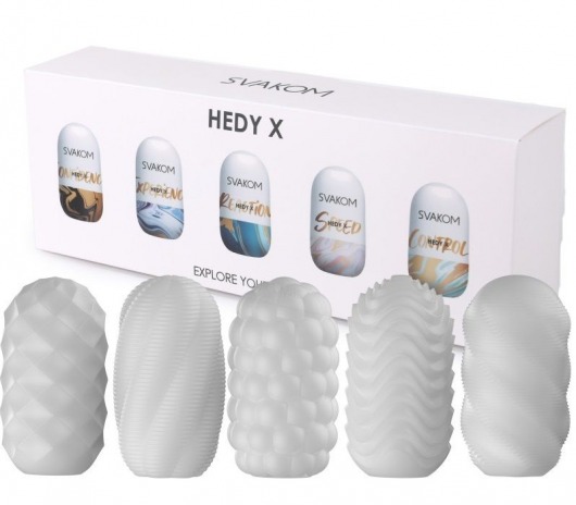 Набор из 5 мастурбаторов Hedy X5 Mixed - Svakom - в Черкесске купить с доставкой