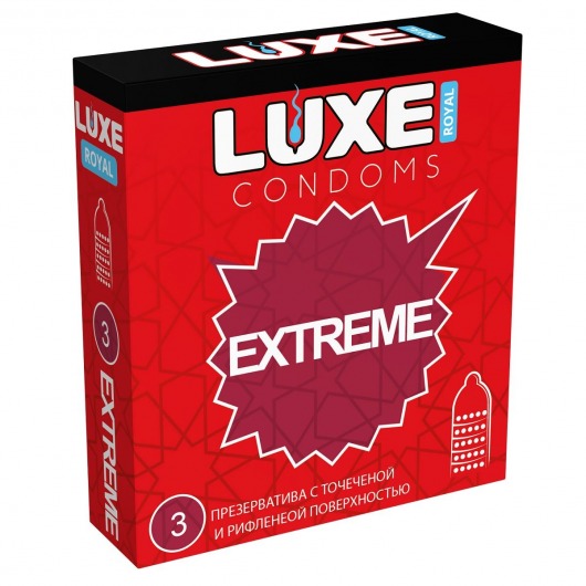 Текстурированные презервативы LUXE Royal Extreme - 3 шт. - Luxe - купить с доставкой в Черкесске