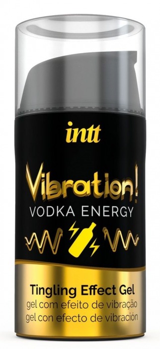 Жидкий интимный гель с эффектом вибрации Vibration! Vodka Energy - 15 мл. - INTT - купить с доставкой в Черкесске