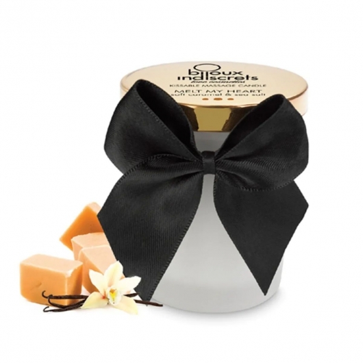 Массажная свеча Melt My Heart с ароматом карамели - 70 мл. - Bijoux Indiscrets - купить с доставкой в Черкесске