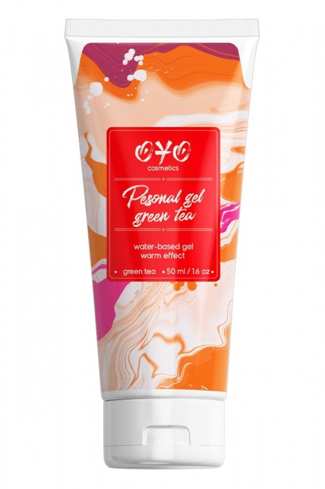 Интимная смазка на водной основе с согревающим эффектом OYO Personal Gel Green Tea - 50 мл. - OYO - купить с доставкой в Черкесске