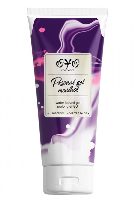 Интимная смазка на водной основе с пролонгирующим эффектом OYO Personal Gel Menthol - 50 мл. - OYO - купить с доставкой в Черкесске