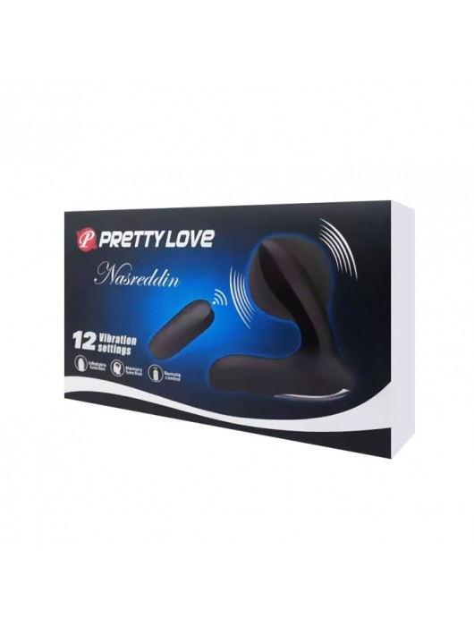 Массажер простаты Nasreddin с функцией расширения и пультом ДУ - 13,5 см. - Baile - в Черкесске купить с доставкой