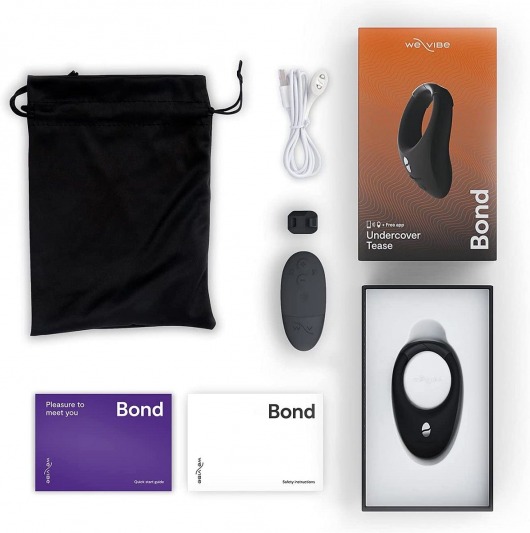 Черное эрекционное кольцо для ношения We-Vibe Bond - We-vibe - в Черкесске купить с доставкой