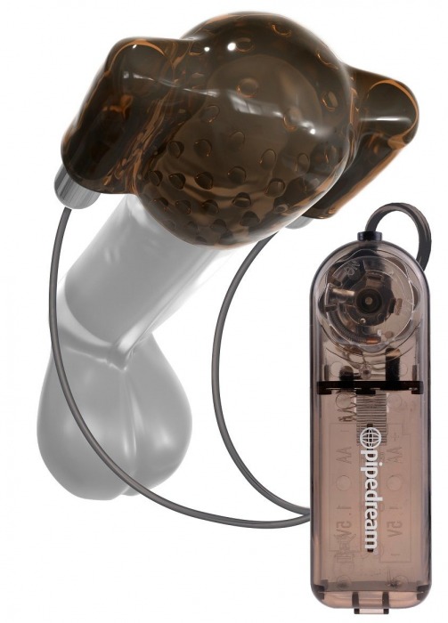 Дымчатый вибростимулятор головки пениса Dual Vibrating Head Teaser - Pipedream - в Черкесске купить с доставкой