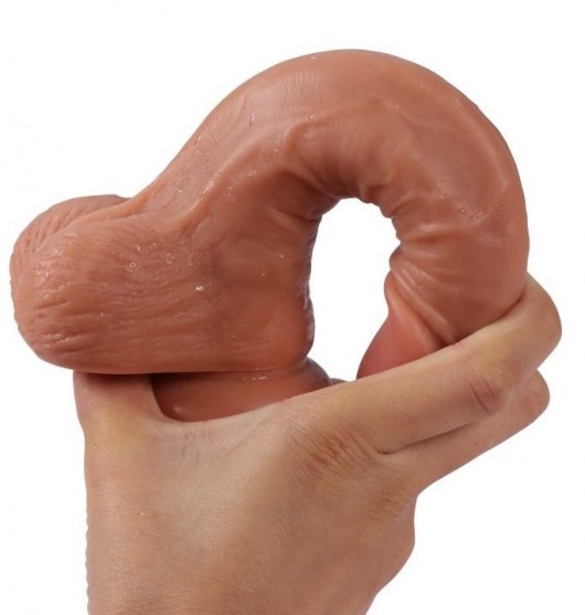 Телесный реалистичный фаллоимитатор REAL с трусиками для страпона - 19,5 см. - Real - купить с доставкой в Черкесске