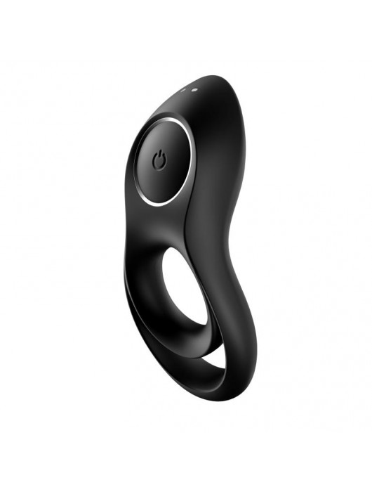 Черное эрекционное виброкольцо Legendary Duo - Satisfyer - в Черкесске купить с доставкой
