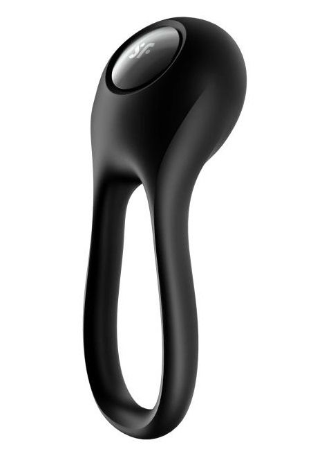 Черное эрекционное виброкольцо Majestic Duo - Satisfyer - в Черкесске купить с доставкой