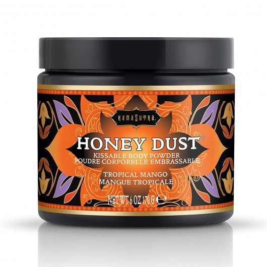 Пудра для тела Honey Dust Body Powder с ароматом манго - 170 гр. - Kama Sutra - купить с доставкой в Черкесске