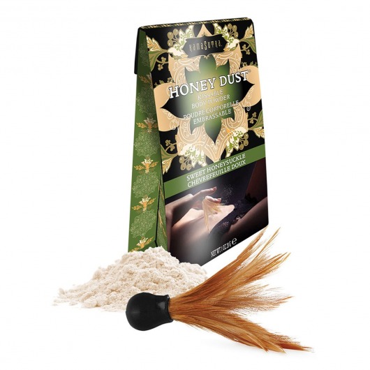 Пудра для тела Honey Dust Body Powder с ароматом жимолости - 28 гр. - Kama Sutra - купить с доставкой в Черкесске