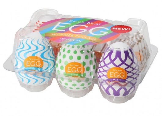 Набор из 6 мастурбаторов Tenga EGG IV с различным рельефом - Tenga - в Черкесске купить с доставкой