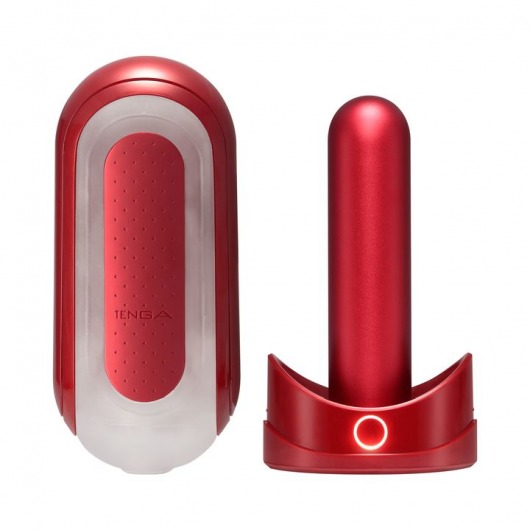 Красный мастурбатор Flip Zero Red   Warmer с подогревом - Tenga - в Черкесске купить с доставкой