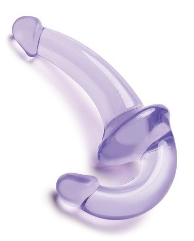 Фиолетовый безремневой страпон Strapless Strap-On - Lux Fetish - купить с доставкой в Черкесске