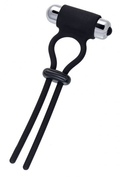 Черное эрекционное лассо на пенис Jat - A-toys - в Черкесске купить с доставкой