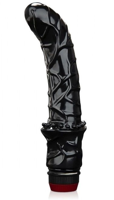 Черный вибромассажер простаты 6  Premium Prostate Massager - BlueLine - в Черкесске купить с доставкой