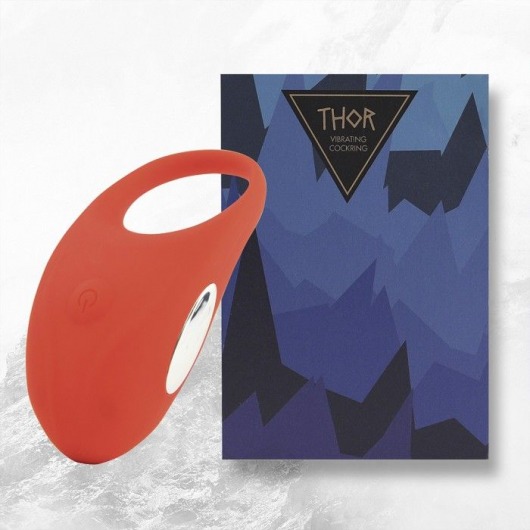 Красное кольцо с вибрацией Thor Cockring - FeelzToys - в Черкесске купить с доставкой