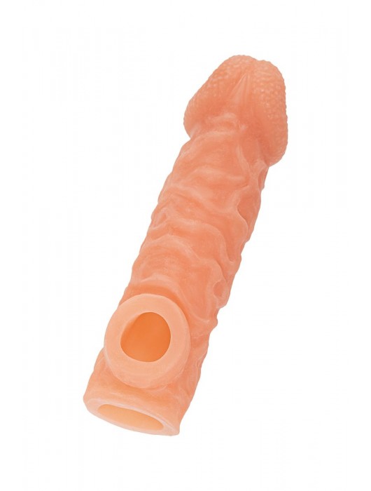 Телесная закрытая насадка с шершавой головкой Cock Sleeve Size S - 13,8 см. - KOKOS - в Черкесске купить с доставкой