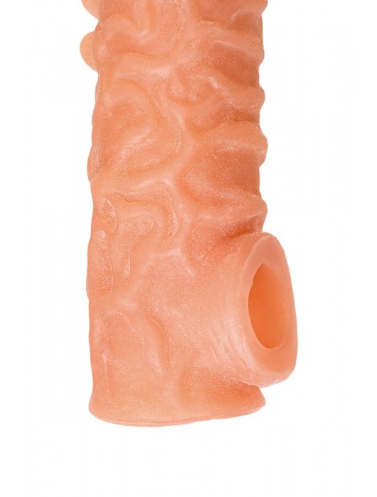 Телесная закрытая насадка с шершавой головкой Cock Sleeve Size S - 13,8 см. - KOKOS - в Черкесске купить с доставкой