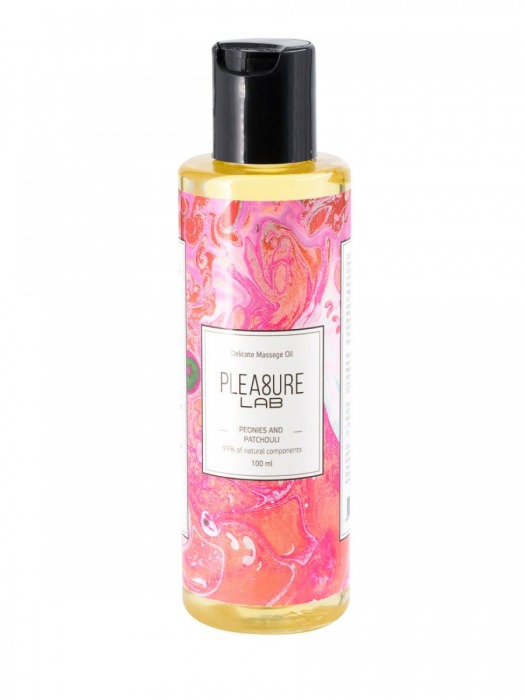 Массажное масло Pleasure Lab Delicate с ароматом пиона и пачули - 100 мл. - Pleasure Lab - купить с доставкой в Черкесске