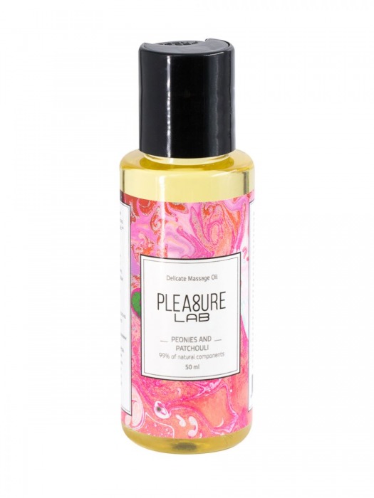Массажное масло Pleasure Lab Delicate с ароматом пиона и пачули - 50 мл. - Pleasure Lab - купить с доставкой в Черкесске