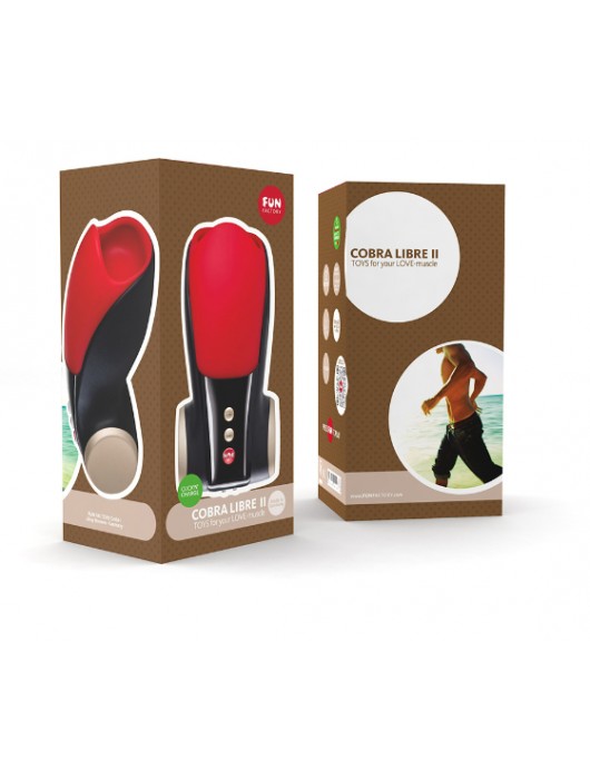 Чёрно-красный вибромастурбатор Cobra Libre 2 - Fun Factory - в Черкесске купить с доставкой