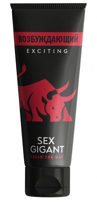 Возбуждающий крем для мужчин Sex Gigant - 80 мл. - Миагра - купить с доставкой в Черкесске