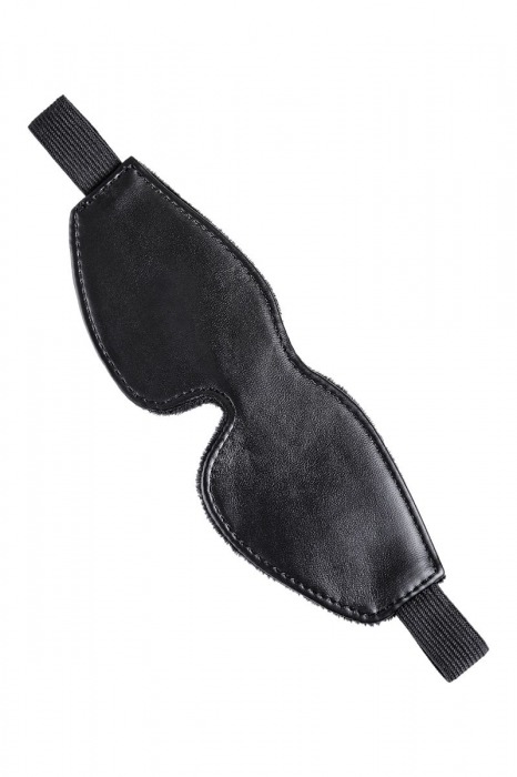 Черная маска Anonymo из искусственной кожи - ToyFa - купить с доставкой в Черкесске