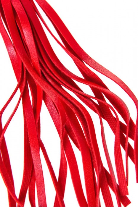 Красно-черный флоггер Anonymo - 28 см. - ToyFa - купить с доставкой в Черкесске