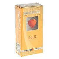 Презервативы Masculan Ultra Gold с золотым напылением и ароматом ванили - 10 шт. - Masculan - купить с доставкой в Черкесске