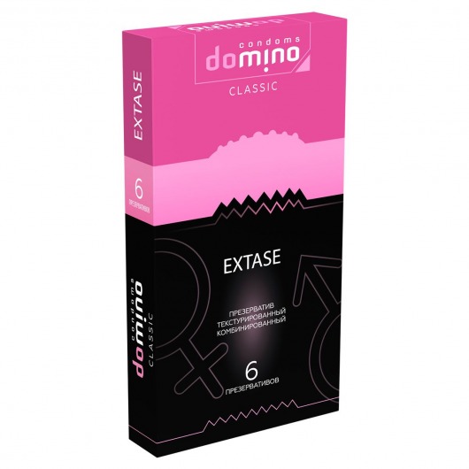 Презервативы с точками и рёбрышками DOMINO Classic Extase - 6 шт. - Domino - купить с доставкой в Черкесске