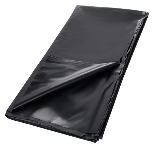 Черная простыня для секса из ПВХ - 220 х 200 см. - ToyFa - купить с доставкой в Черкесске