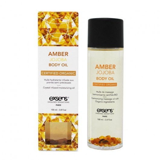 Органическое массажное масло AMBER JOJOBA - 100 мл. - Exsens - купить с доставкой в Черкесске