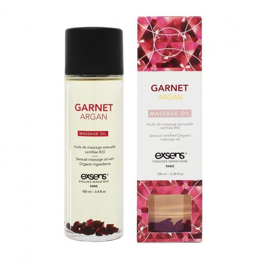 Органическое массажное масло GARNET ARGAN - 100 мл. - Exsens - купить с доставкой в Черкесске