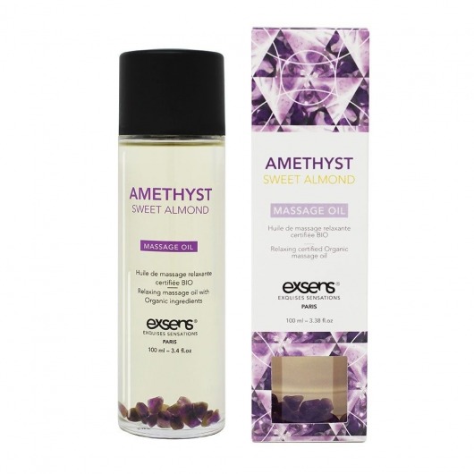 Органическое массажное масло AMETHYST SWEET ALMOND - 100 мл. - Exsens - купить с доставкой в Черкесске