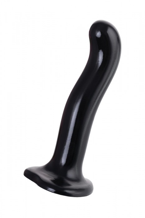 Черный стимулятор для пар P G-Spot Dildo Size M - 18 см. - Strap-on-me - в Черкесске купить с доставкой