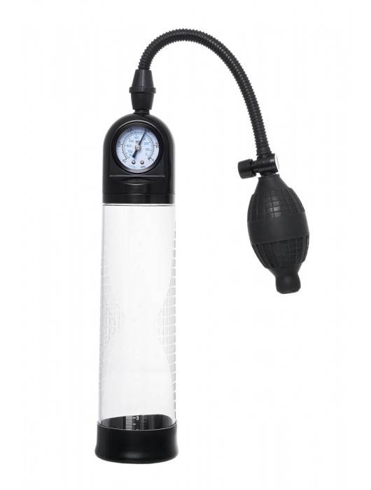 Прозрачная механическая помпа Roald с манометром - Sexus - в Черкесске купить с доставкой