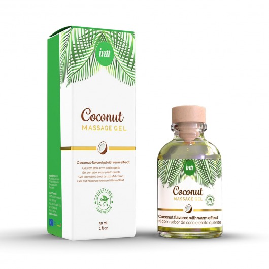 Массажный гель с ароматом кокоса Coconut - 30 мл. - INTT - купить с доставкой в Черкесске