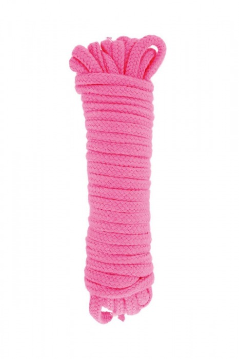 Розовая веревка для связывания Sweet Caress Rope - 10 метров - Sweet Caress - купить с доставкой в Черкесске