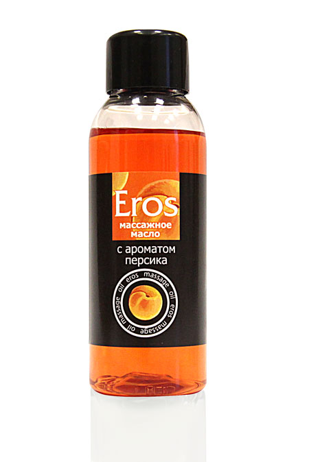 Массажное масло Eros exotic с ароматом персика - 50 мл. - Биоритм - купить с доставкой в Черкесске