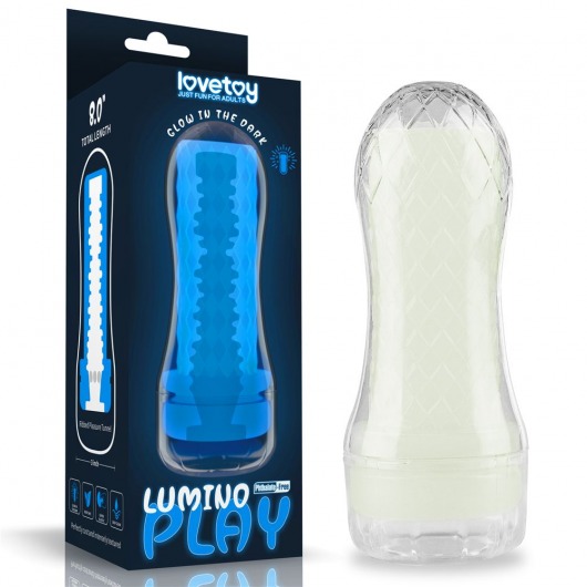 Светящийся в темноте мастурбатор Lumino Play Masturbator Ribbed - Lovetoy - в Черкесске купить с доставкой