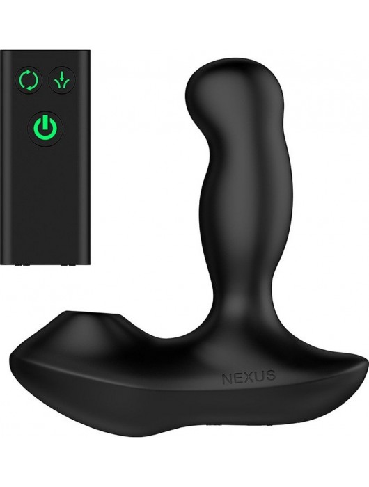 Черный вибратор-ротатор для стимуляции простаты Nexus Revo Air - Nexus Range - в Черкесске купить с доставкой