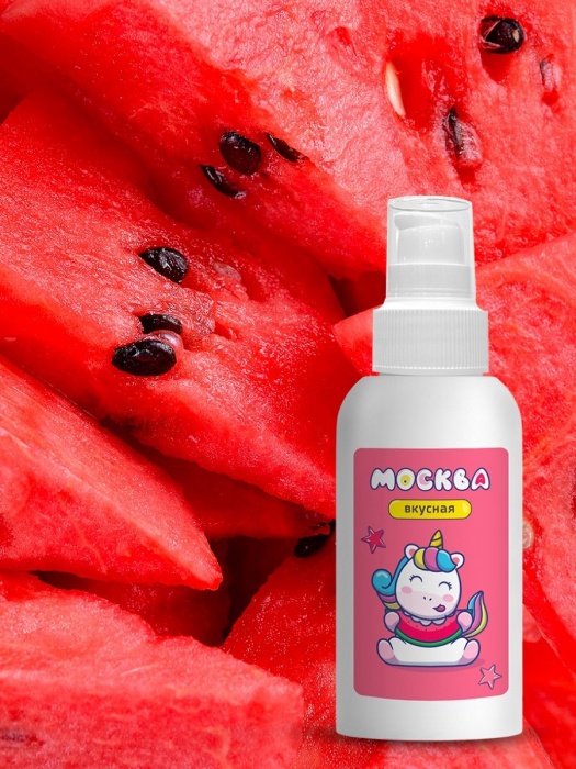 Универсальная смазка с ароматом арбуза  Москва Вкусная  - 100 мл. - Москва - купить с доставкой в Черкесске