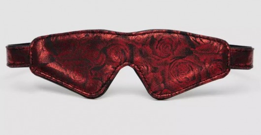 Двусторонняя красно-черная маска на глаза Reversible Faux Leather Blindfold - Fifty Shades of Grey - купить с доставкой в Черкесске