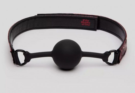 Кляп-шар на двусторонних ремешках Reversible Silicone Ball Gag - Fifty Shades of Grey - купить с доставкой в Черкесске